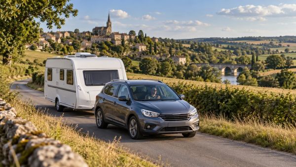 Conduire une voiture avec caravane : conseils pratiques pour débuter